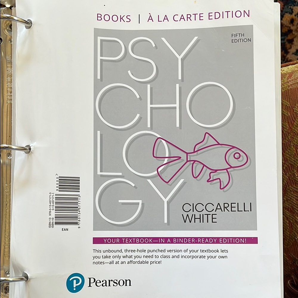 Pearson Psychology Binder Edition - 5th edition